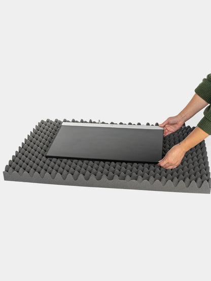 Convoluted Foam Packaging - 24 x 36 x 2” Charcoal – 9 Sets